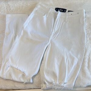 Hollister Women's Ultra High Rise Mom White Jeans